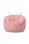 Mini Kids Lounger Chair - Light Pink Foam Fabric, 1-Seater, 54.5x53.5x45cm, 2-Year Warranty - 2
