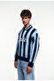 Striped Polo Neck Sweater - 2