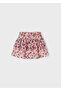 Red Girls' Tiered Skirt 4902 - 4