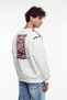 Motif Printed Crew Neck Sweatshirt