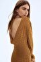 Draped midi dress - 5