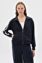 Women's Striped Detail Sweat Top - 6
