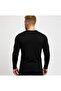 Men's Black Cotton Lycra Single Jersey Long Sleeve T-Shirt-D236 - 3