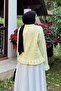 Ruffle Detailed Cardigan Yellow - 4