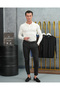 Men's White Cotton Lycra Slim Fit Polo Neck Knitwear Sweater - 7