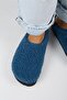 (Orlina) Women's Tedy Sabo Platform Midnight Blue Slippers - 8
