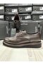 361004 Brown Leather Men's Shoes - 4