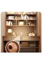 Modern Multifunctional Computer Table Home Office Writing Workstation with Storage Shelves 80 CM - 4