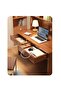 Modern Multifunctional Computer Table Home Office Writing Workstation with Storage Shelves 70 CM - 5