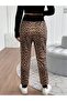 Women's High Waist Lace-Up Patterned Two Thread Pants - 7