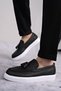 Slw153 Bloom Laceless Tasseled Skin Men's Casual Sports Classic Shoes Cbt - Black - 2