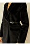 Lined Short Cashmere Leya Jacket with Side Belt Detail - 5