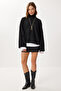 Bat Sleeve Turtleneck Knitwear Sweater Lmt0049 Black