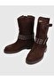 Leopa Genuine Suede Leather Brown Women's Boots - 2