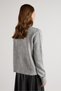 Women's Gray Ribbon Detailed Short Design Cardigan 30034 - 6