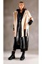 Designer Leather Detailed Coat - 3