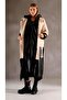 Designer Leather Detailed Coat - 8