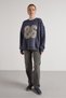 Women's Smoked Süzene Embroidered Fleece-Lined Sweatshirts 30065 - 5