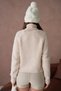 Women's Turtleneck Embroidered Detail Soft-Textured Ribbed Knit Sweater - 8