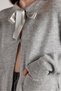 Women's Gray Ribbon Detailed Short Design Cardigan 30034 - 8