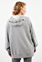 Women Graphic Hoodie Sweatshirt, Grey - 2