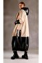 Designer Leather Detailed Coat - 7