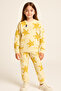 Yellow Color 100% Cotton, Unisex Kids Pajamas Set – Soft Fabric, Comfortable and Transitional