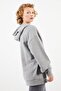 Women Graphic Hoodie Sweatshirt, Grey - 3