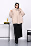 Mink Pocketed Oversized Cashmere Coat - 2