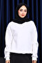 Ecru Crew Neck Shaded Three-Thread Sweat - 2