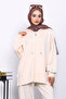 Cream Zippered Tunic Trouser Set - 3