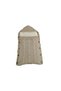 100% Organic Knitted Baby Swaddle with Fleece Inside and K Hooded Button Detail, 75 X 40 cm - 3