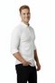 Men's White Lycra Fabric Ribbed Slim Fit Long Sleeve Shirt 2500805 - 5