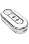 Fiat Doblo Fiorino 500 Punto Bravo Ducato Boxer Jumper Compatible 3 Button Nano Key Case White - 5