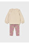 Baby Girl Teddy Bear Patterned 2-Piece Leggings Set - 2