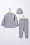 Bereli 3 Piece Organic Cotton Flexible Baby Set - 3