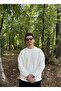 Men's Oversized Crew Neck Wide Cut Sweatshirt - 4