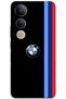 Vivo V50 Lite 4g Case Hd Pattern Printed Back Cover - Black Three Stripes