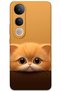 Vivo V50 Lite 4g Case Hd Pattern Printed Back Cover - Yellow Kitten