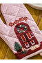 Sparkling Choices from Shining Store |   New Year's Themed Printed Oven Mitts and Tutaç - 3