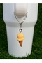 Ice Cream Cone Thermos Ornament/Chocolate Ice Cream Thermos Charm in a Cone/Chocolate Bag Charm with Cone - 2