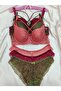 Lace Detailed Unpadded Cross String Underwire Bra Panty Set - Lingerie Set 3-Piece Set - 2