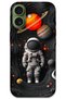 غطاء خلفي لهاتف iPhone 17 بنمط HD مطبوع - كواكب رواد الفضاء