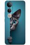 Vivo V50 Lite 4g Case Hd Pattern Printed Back Cover - Blue-Eyed Cat
