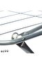 Foldable Steel Clothes Drying Stand - Heavy Duty Large Laundry Drying Rack, Silver - 4