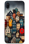 Xiaomi Redmi Note 7 Case Hd Pattern Printed Back Cover - Colorful Houses