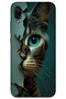 Xiaomi Redmi Note 7 Case Hd Pattern Printed Back Cover - Blue Cat