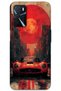 Oppo A55 Case Hd Pattern Printed Back Cover - Red Mercedes