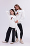 Tedy Printed Mother Child Sweatshirt (the Product Is Priced as One)