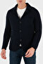 100% Wool Regular Fit Pocketed Buttoned Knitted Jacket Men's Jacket 10166 25073 598